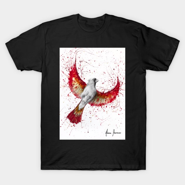 Golden Feather Cardinal T-Shirt by AshvinHarrison